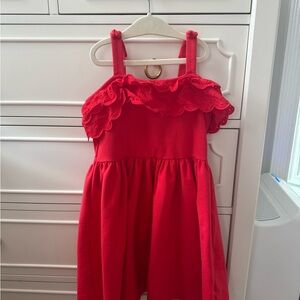Janie and Jack Red Lace Kids Dress